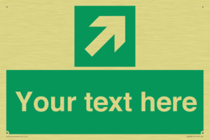 Custom Arrow Top Right Sign